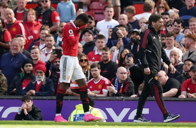 Manchester United boosted their top-four hopes with a win against Everton - but Marcus Rashford's injury leaves them sweating on their top goalscorer's fitness 