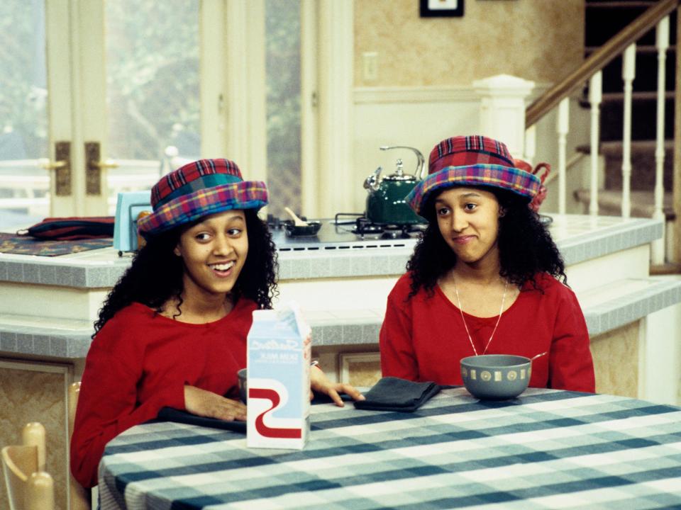 Tia and Tamera Mowry on "Sister, Sister."