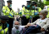 Extinction Rebellion climate activists protest in London