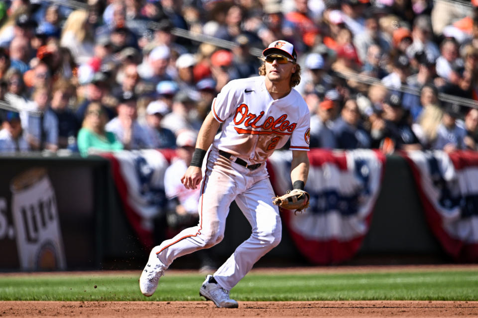 Gunnar Henderson的MLB生涯備受期待。（Photo by Chris Bernacchi/Diamond Images via Getty Images）