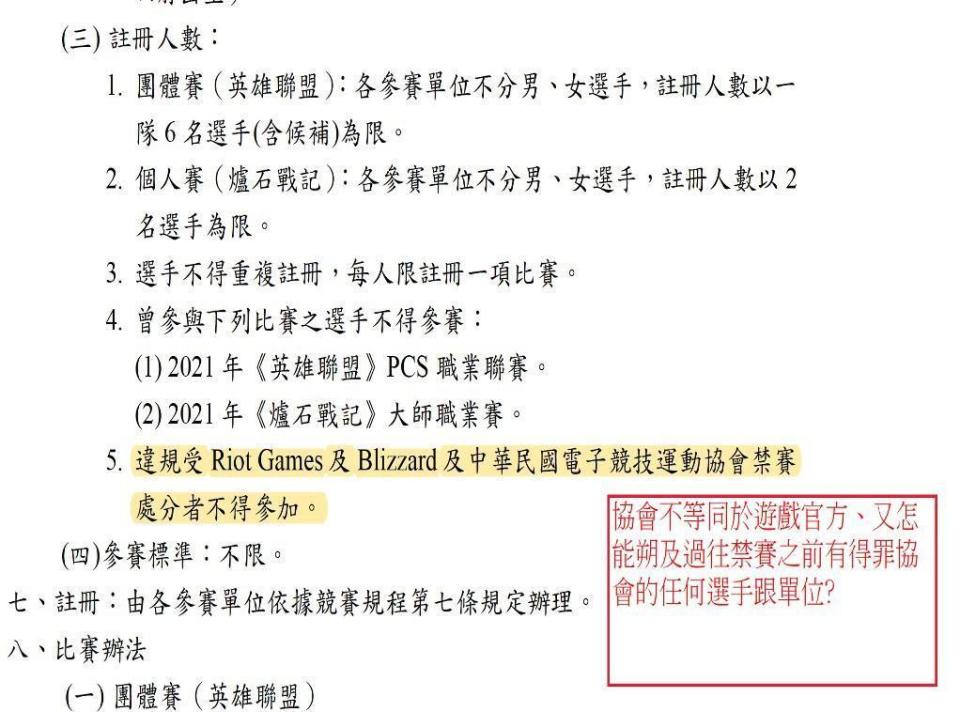 黃俊哲表示，中華民國電競協會讓曾經被協會禁賽過的選手 ，不得參加全運會，讓比賽的公平程度大打折扣。（黃俊哲服務處提供）