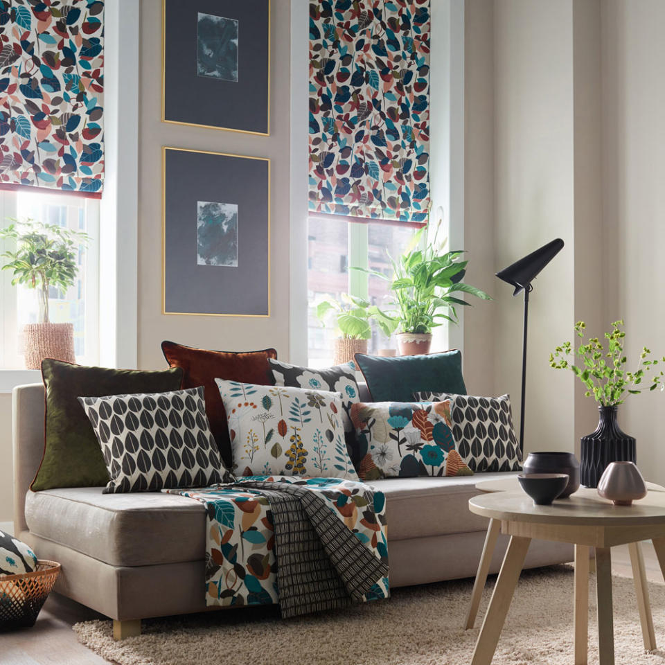 Make a statement with bold Roman blinds