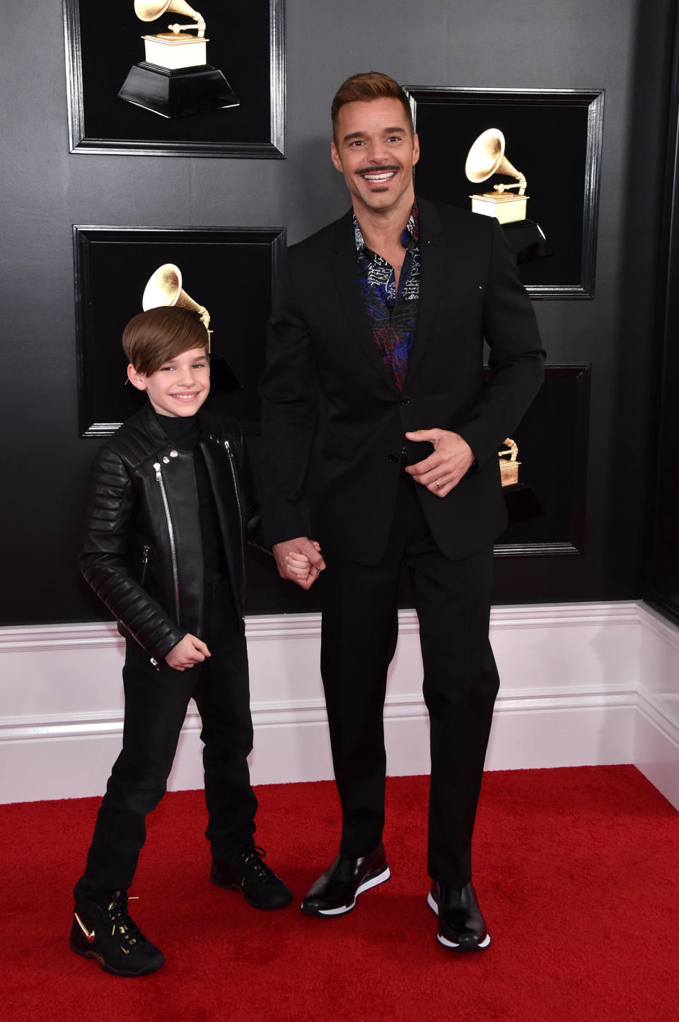 Ricky Martin with his 10-year-old son, Matteo.