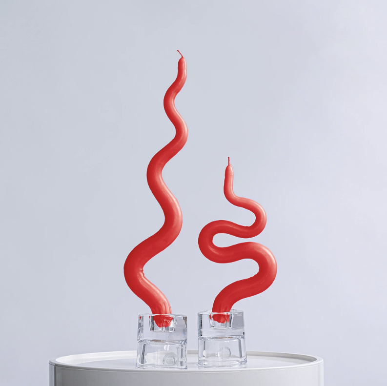 <p><a href="https://go.redirectingat.com?id=74968X1596630&url=https%3A%2F%2Fafternoonlight.com%2Fproducts%2F15-squiggle-candle-sticks-set-of-2%3Fvariant%3D43105925529808&sref=https%3A%2F%2F" rel="nofollow noopener" target="_blank" data-ylk="slk:Shop Now;elm:context_link;itc:0;sec:content-canvas" class="link ">Shop Now</a></p><p>Squiggle Candle Sticks</p><p>$40.00</p>