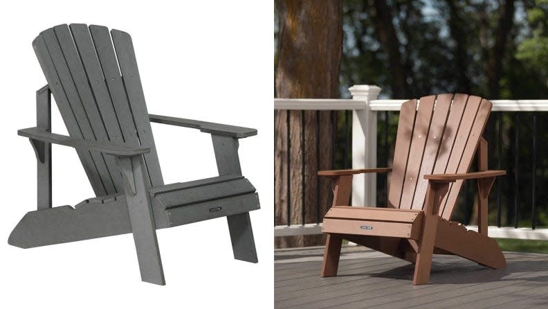 Lifetime Adirondack chairs are a popular buy in summer.