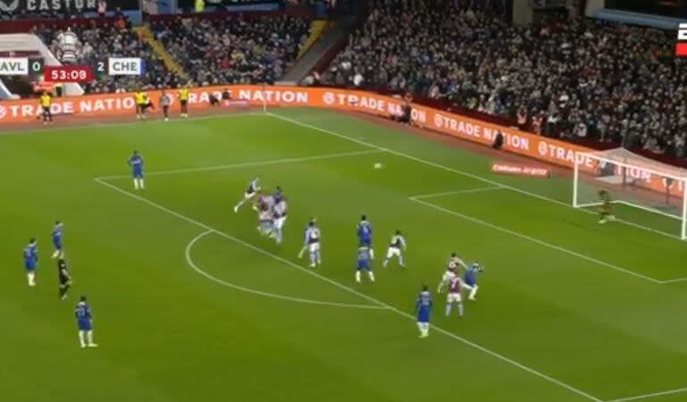 El golazo de Enzo Fernández, que marcó el 3 a 0 de Chelsea ante Aston Villa en la FA Cup