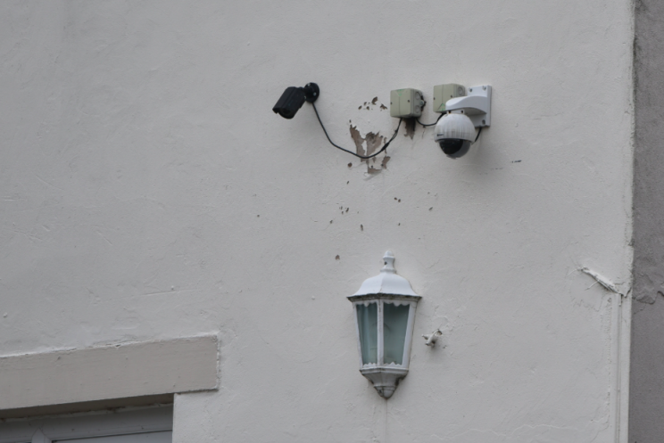 Watching: At least 10 cameras were spotted by Yaqub's home in Huddersfield (SWNS)