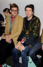 <b>Henry Holland and Nick Grimshaw</b><br><br>The Radio 1 DJ joined his fashion designer pal at the Topman fashion show in a camouflage army jacket, mid-wash jeans and beanie hat.