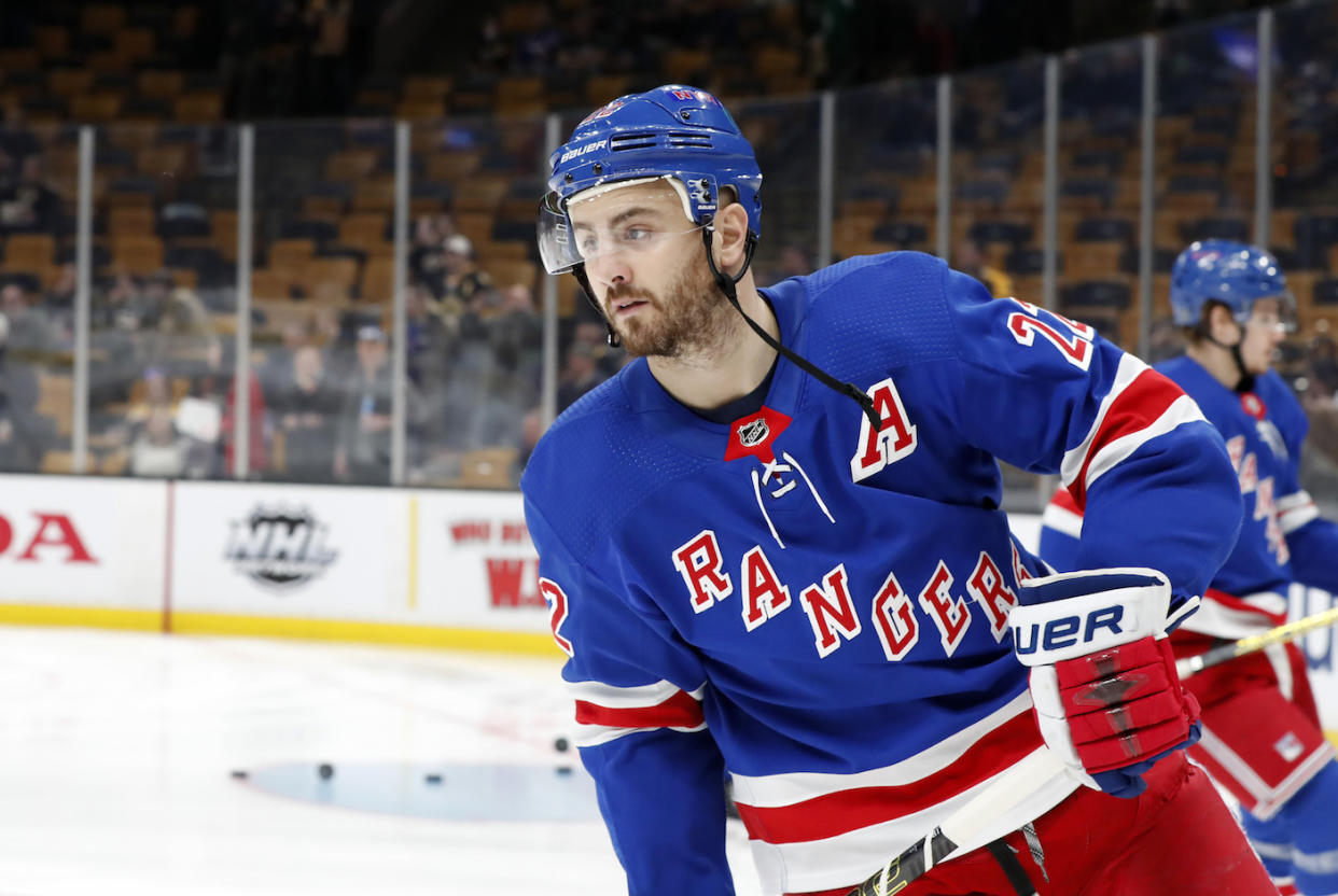 The New York Rangers will reportedly buy out the rest of Kevin Shattenkirk's contract. (Photo by Fred Kfoury III/Icon Sportswire via Getty Images)