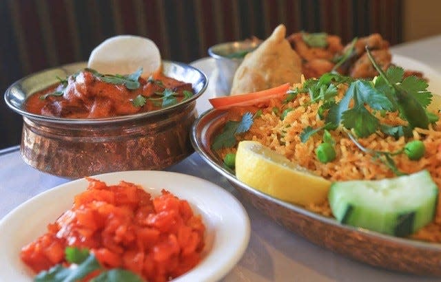 Chicken briyani (rice dish) from Shalimar restaurant