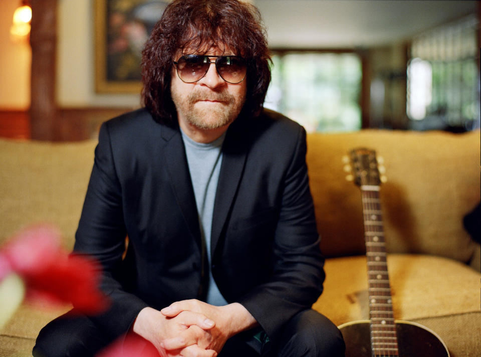 This undated image released by Frontiers Records shows Jeff Lynne of the Electric Light Orchestra. Lynne just-released "Mr. Blue Sky" CD is a Take Two of 12 of ELO's best-known songs, by a one-man orchestra. It is paired with another release, "Long Wave," where he interprets some youthful favorites and standards like "Bewitched, Bothered and Bewildered" and "Love is a Many Splendored Thing." (AP Photo/Frontiers Records, Martyn Atkins)