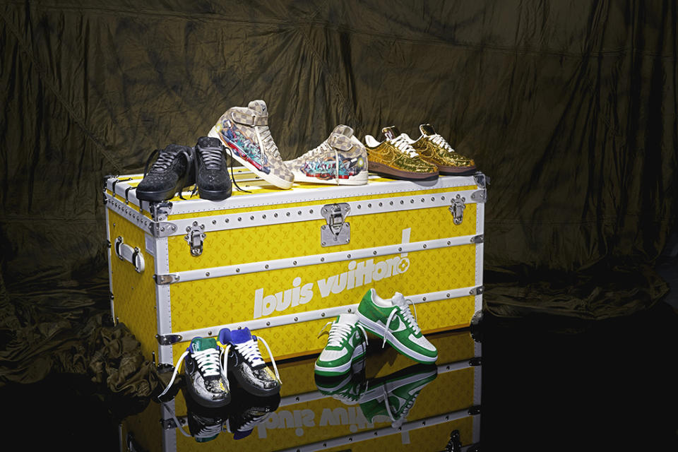 Louis Vuitton limited-edition yellow steamer trunk by Virgil Abloh - Credit: CHRISTIE'S IMAGES LTD. 2022