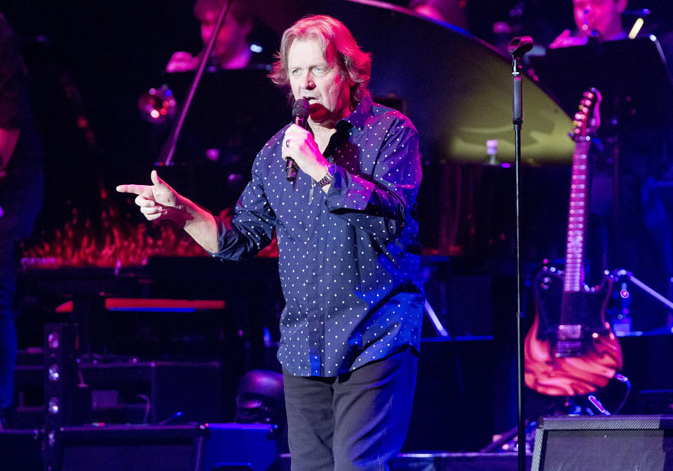 <p>John Wetton was the frontman and co-principal songwriter of the supergroup Asia. He died Jan. 31 from colon cancer. He was 67.<br> (Photo: Frank Hoensch/Redferns via Getty Images) </p>