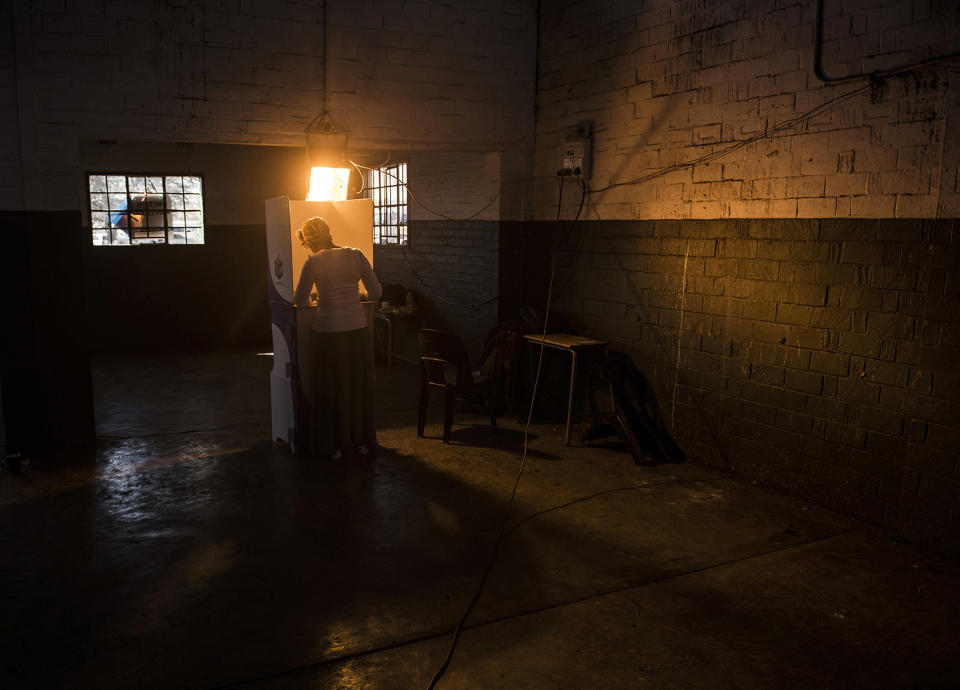 South Africa polling station