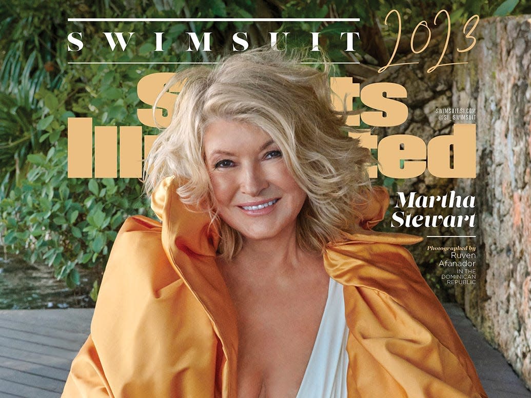 Martha Stewart on the cover of Sports Illustrated Swimsuit Issue