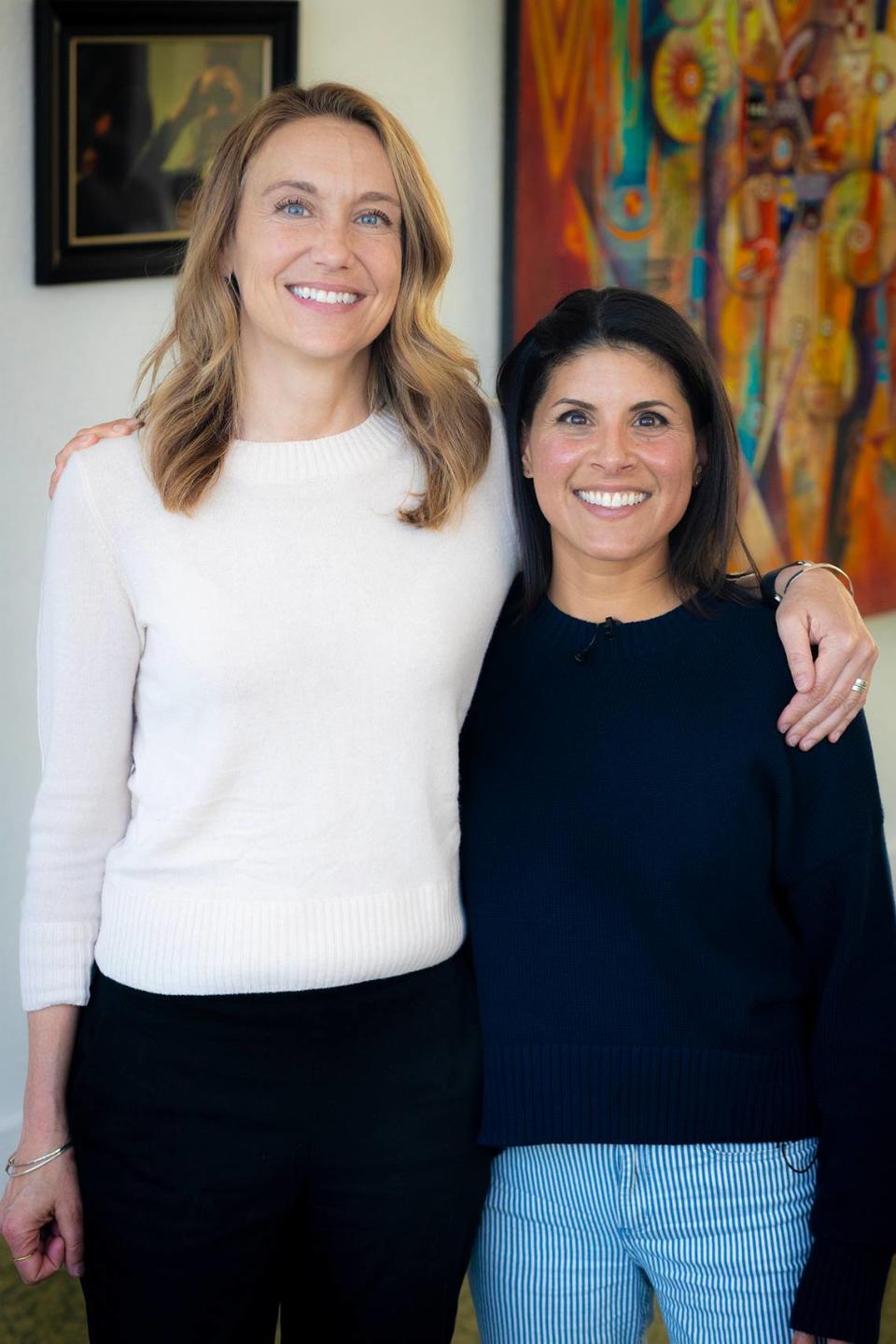 Modesto psychologist Elizabeth Morrison (left) and lay counselor Alli Moreno of Oakland. They co-founded The Lay Counselor Academy.