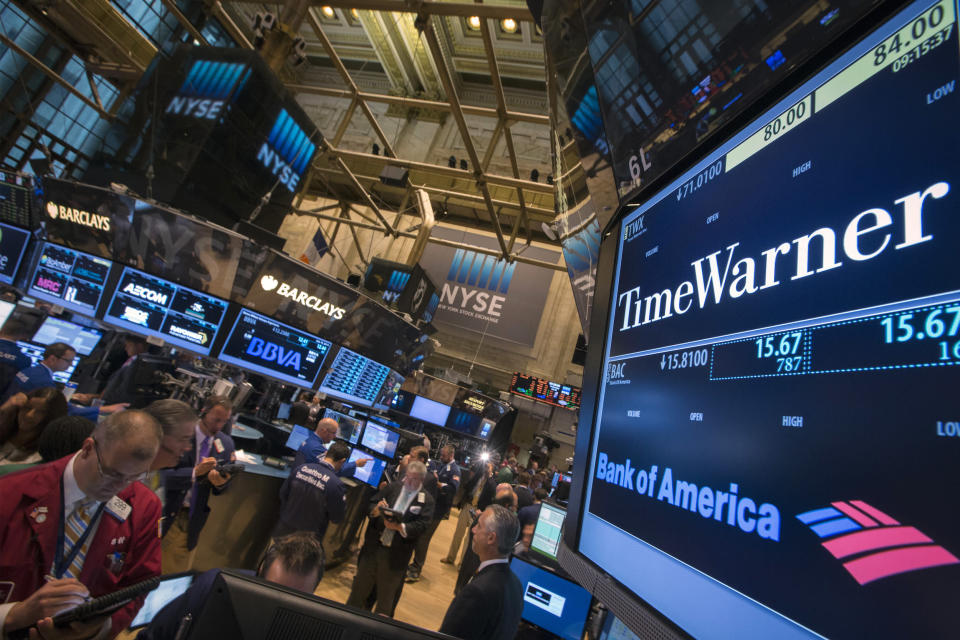 time warner stock market