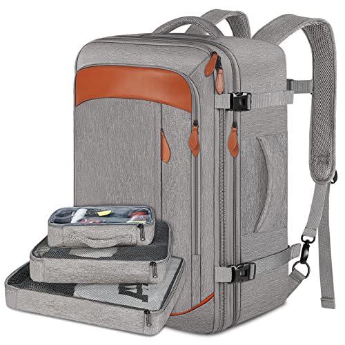 1) Vancropak 40-Liter Travel Backpacks With Packing Cubes