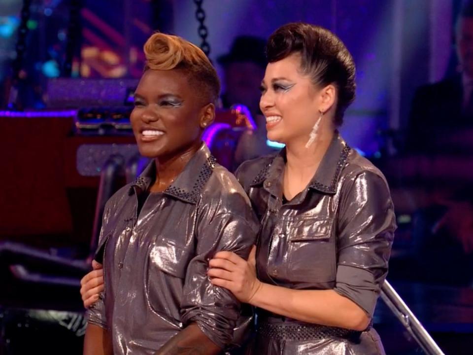 Nicola Adams and Katya Jones were the first same-sex pairing in the show’s history (BBC)