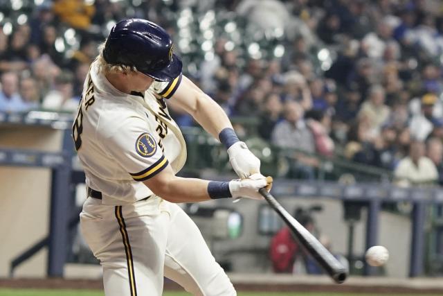 Joey Wiemer, Willy Adames homer as Brewers cool off Dodgers