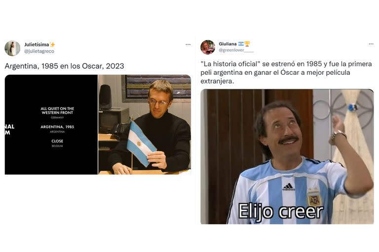 Los mejores memes por la nominación de Argentina, 1985 a los Oscar