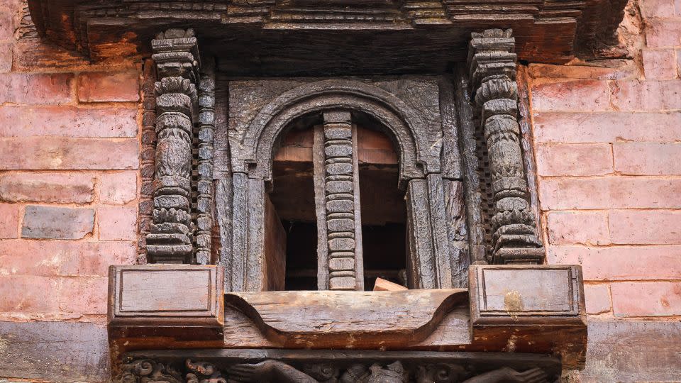 The carving returned to in its original location at the monastery. - Pranab Joshi/Courtesy Itumbaha