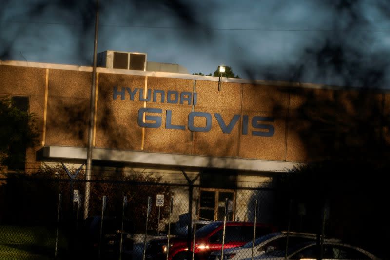 A view of the Hyundai Glovis logistics company in Montgomery, Alabama
