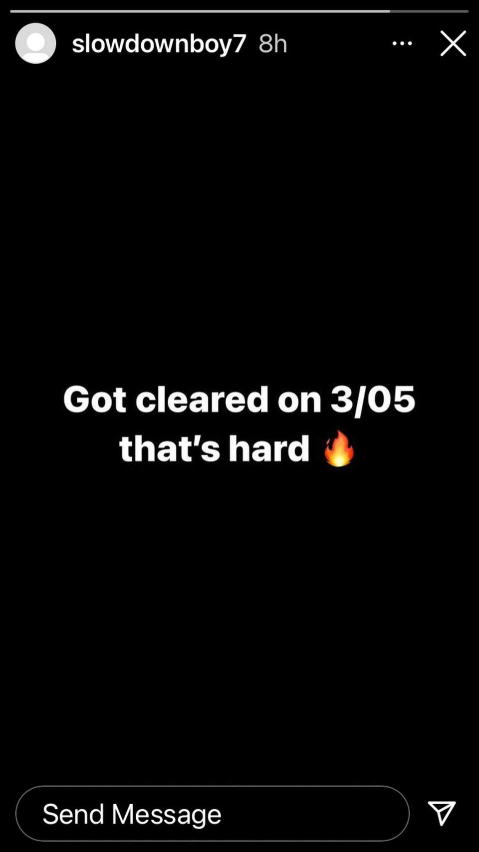 Avantae Williams, the nation’s No. 1 2020 safety recruit according to Rivals, posted this on Instagram on March 5, 2021 after sitting out the 2020 season with a medical issue.