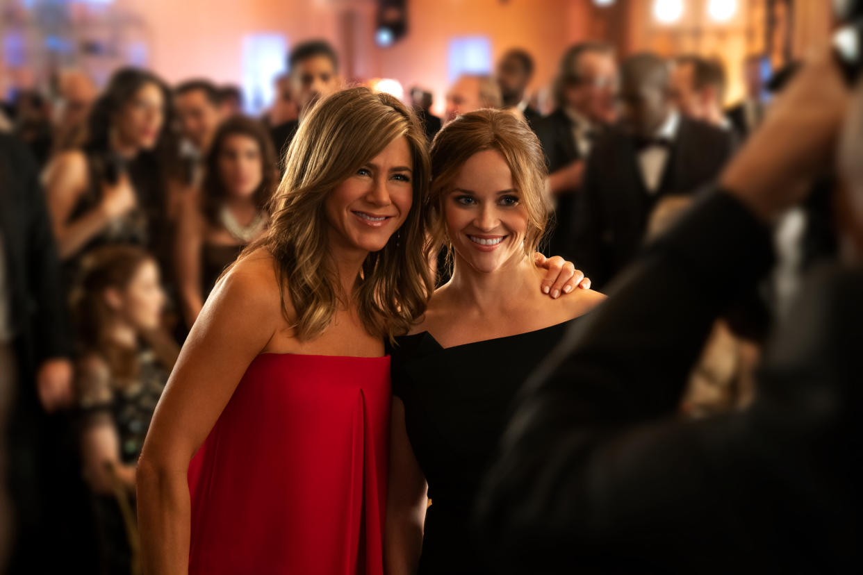 Jennifer Aniston and Reese Witherspoon in <i>The Morning Show</i><span class="copyright">Apple TV+</span>
