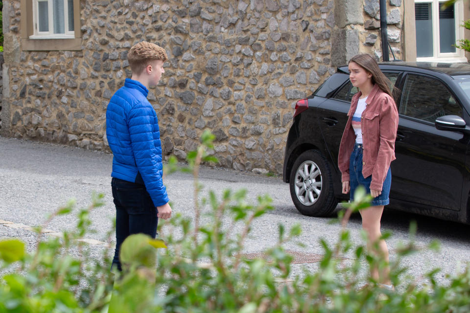 FROM ITV

STRICT EMBARGO 
Print media - No Use Before Tuesday 3rd August 2021
Online Media - No Use Before 0700 Tuesday 3rd August 2021

Emmerdale - Ep 9125

Thursday 12th August 2021 - 2nd Ep

Noah Tate [JACK DOWNHAM] discovers Sarah Sugden [KATIE HILL] is trying other routes to track down the family of her heart donor and pleads with him not to tell Charity. 

Picture contact David.crook@itv.com 

Photographer - Mark Bruce

This photograph is (C) ITV Plc and can only be reproduced for editorial purposes directly in connection with the programme or event mentioned above, or ITV plc. Once made available by ITV plc Picture Desk, this photograph can be reproduced once only up until the transmission [TX] date and no reproduction fee will be charged. Any subsequent usage may incur a fee. This photograph must not be manipulated [excluding basic cropping] in a manner which alters the visual appearance of the person photographed deemed detrimental or inappropriate by ITV plc Picture Desk. This photograph must not be syndicated to any other company, publication or website, or permanently archived, without the express written permission of ITV Picture Desk. Full Terms and conditions are available on  www.itv.com/presscentre/itvpictures/terms