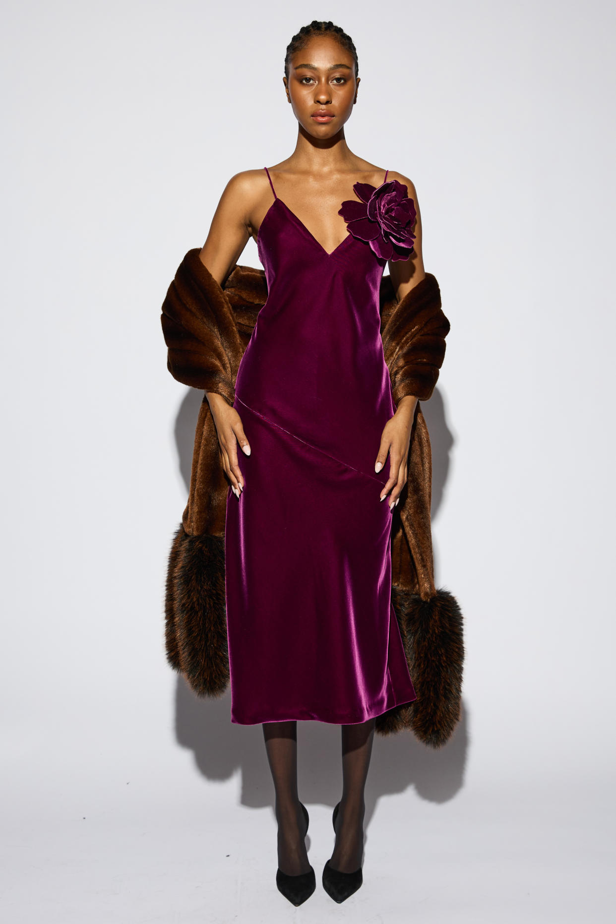 A look from Maison Atia <a href="https://wwd.com/fashion-news/fashion-features/ones-to-watch-nyfw-fall-2023-koltson-by-robert-rodriguez-1235513706/" rel="nofollow noopener" target="_blank" data-ylk="slk:fall;elm:context_link;itc:0;sec:content-canvas" class="link rapid-noclick-resp">fall</a> 2023.