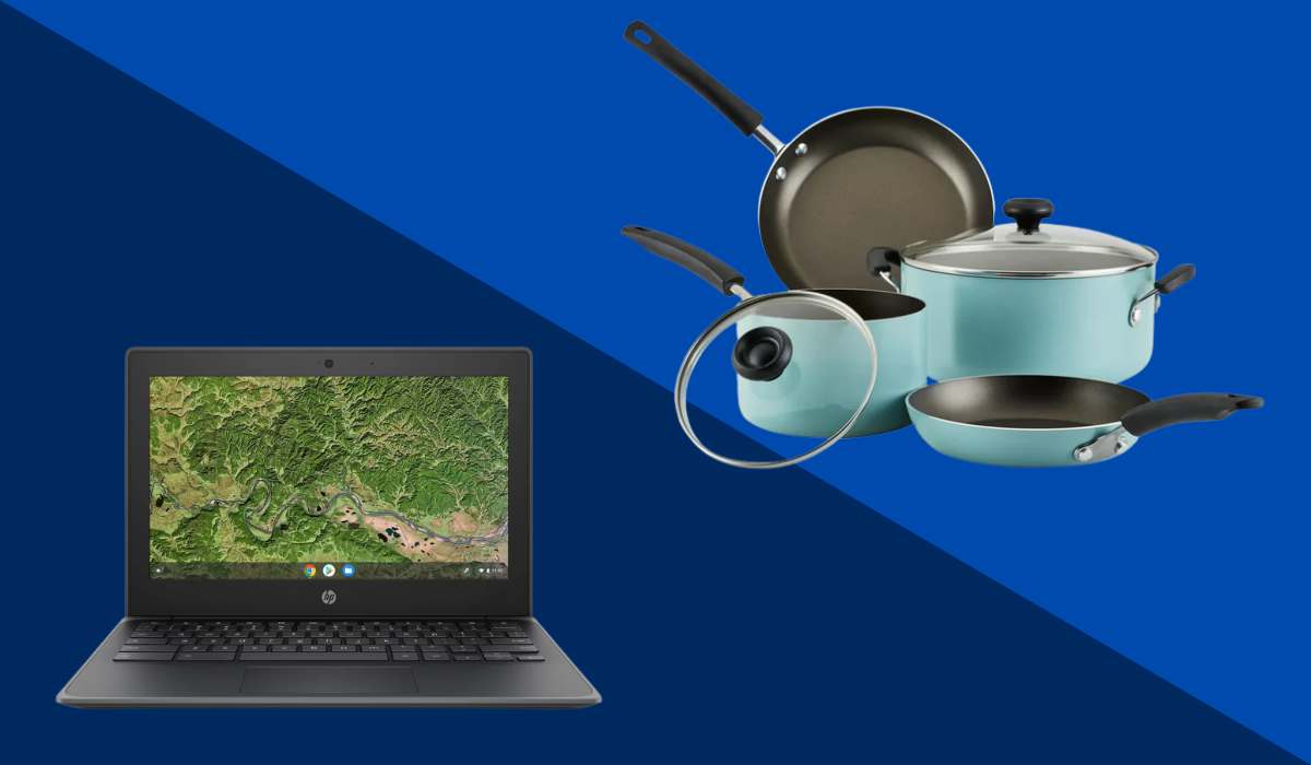 Chromebook and cookware on sale. The savings on Walmart's Black Friday 2022 deals are too good to pass up. (Photo: Walmart)