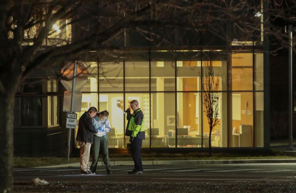 Delaware State Police investigate a fatal pedestrian accident on Route 9 near New Castle, reported shortly before midnight, Wednesday, Feb. 15, 2023.