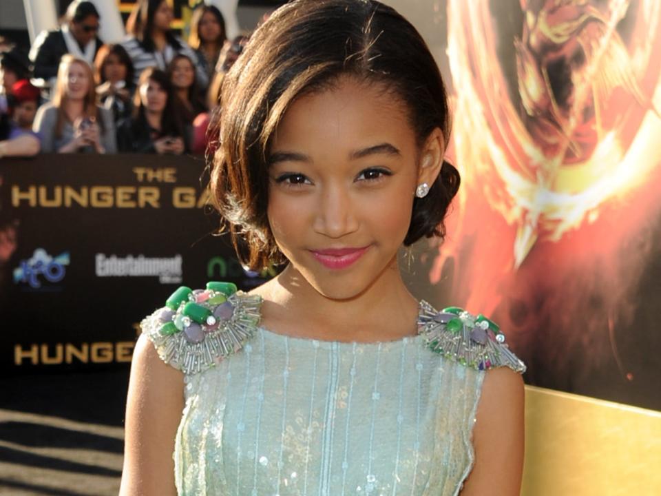 Amandla Stenberg at the LA premiere of "The Hunger Games" in March 2012.