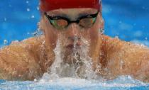 2016 Rio Olympics - Swimming - Preliminary - Men's 4 x 100m Medley Relay - Heats - Olympic Aquatics Stadium - Rio de Janeiro, Brazil - 12/08/2016. Adam Peaty (GBR) of Britain competes. REUTERS/Dominic Ebenbichler