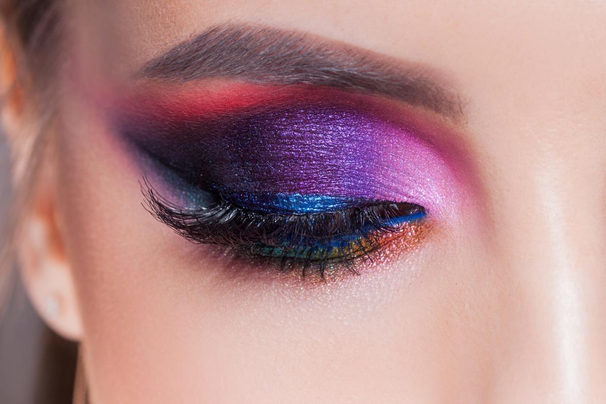 colorful purple eyeshadow