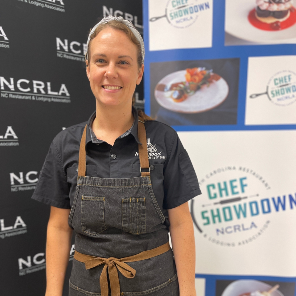 Jill Wasilewski of Ivory Road Café and Kitchen took home North Carolina Restaurant and Lodging Association's 2023 People’s Choice Pastry Chef.