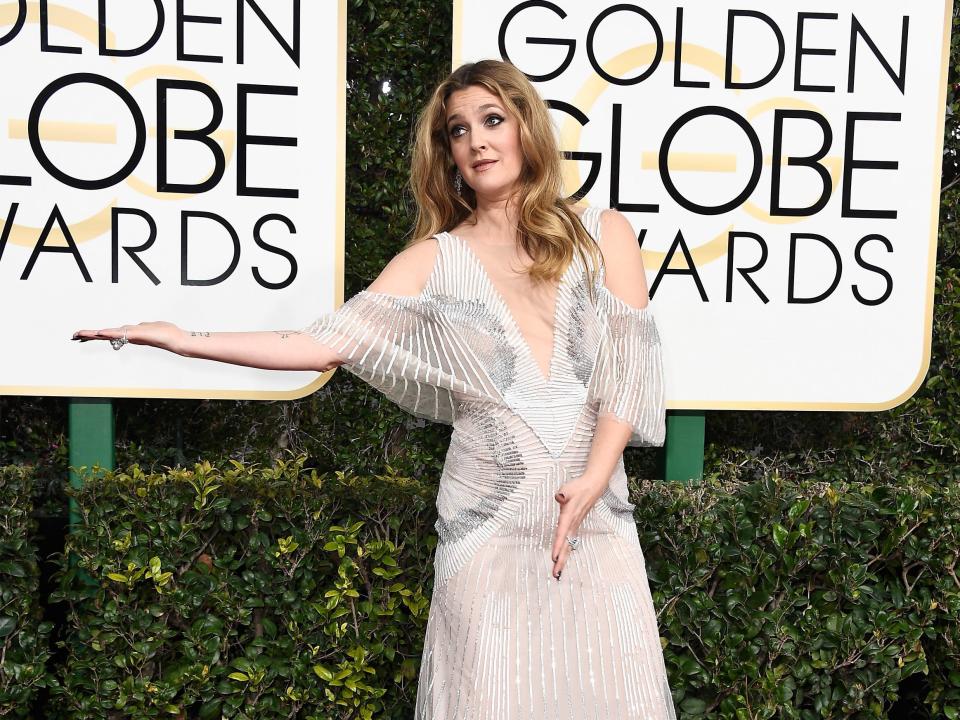 drew barrymore golden globes