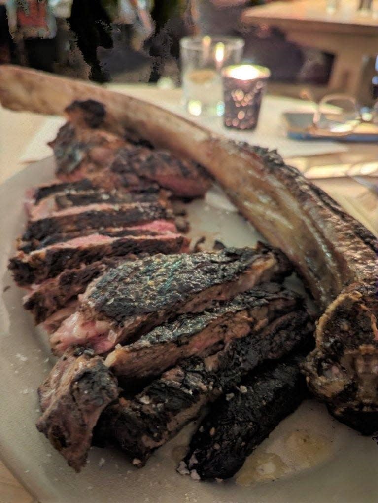 The Tomahawk ribeye at Noko in East Nashville.