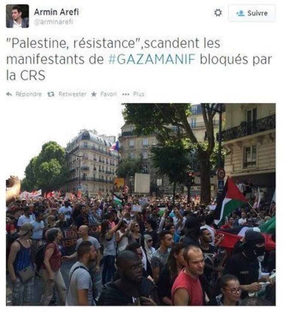 Manifestation pro-Gaza à Paris -