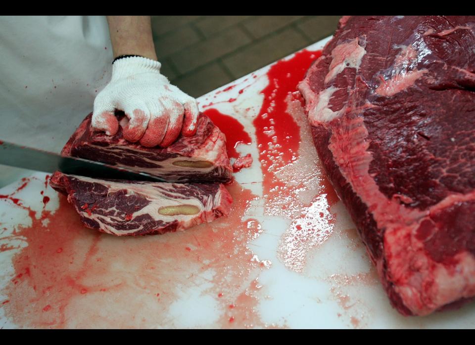 In February 2008, the USDA conducted the <a href="http://www.huffingtonpost.com/2008/02/17/usda-orders-nations-large_n_87089.html" target="_hplink">largest beef recall</a> in U.S. history. This recall resulted from the wide circulation of an undercover video from the Humane Society, which revealed workers in a California meat plant abusing "downer cows" -- unhealthy cows that are banned from the food supply. As a result, a record 143 million pounds of meat was recalled.   