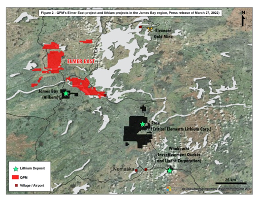 Quebec Precious Metals Corporation, Monday, March 27, 2023, Press release picture