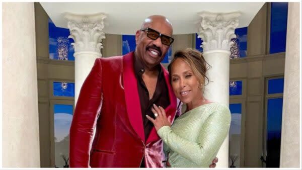Photo Loud on X: Steve Harvey and Marjorie Harvey 📸 Sadly we might not  see more of their drips together again. 💔  / X