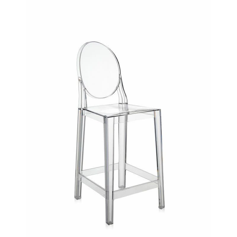 7) Kartell Ghost Bar & Counter Stool (Set of 2)