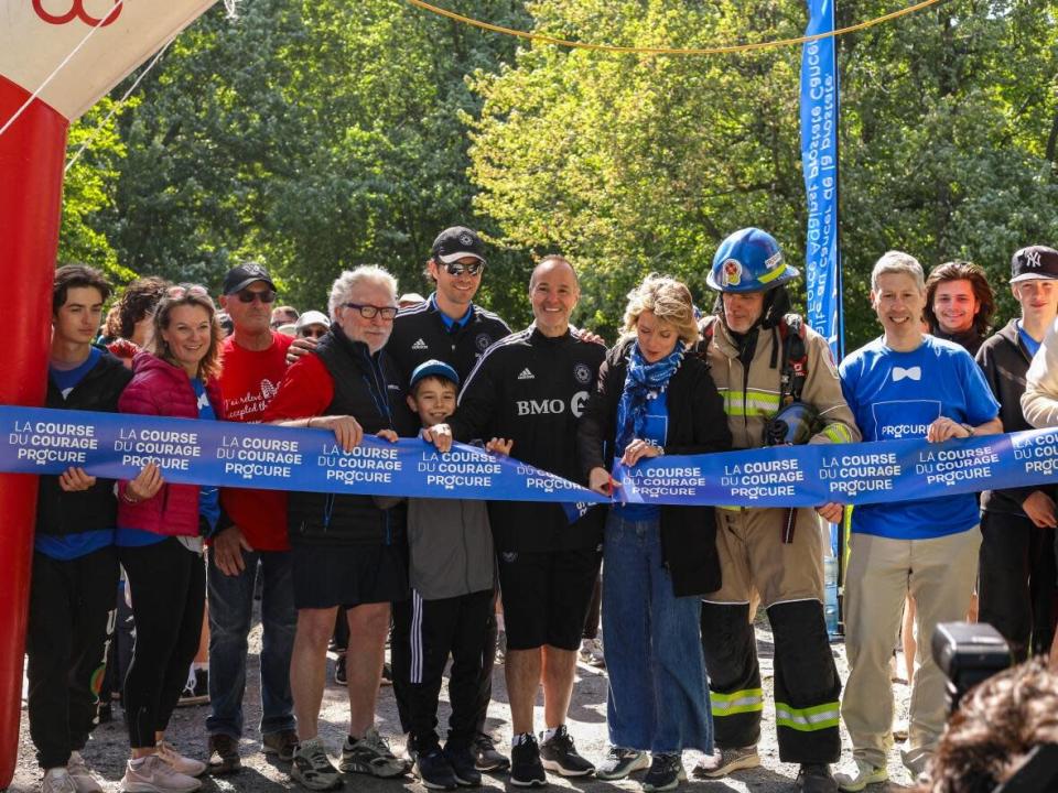 The annual Jean-Pagé Procure Walk of Courage was held Sunday in Montreal on Father's Day to raise awareness and funds for prostate cancer research. (Courtesy of the Jean Pagé Procure Walk of Courage - image credit)