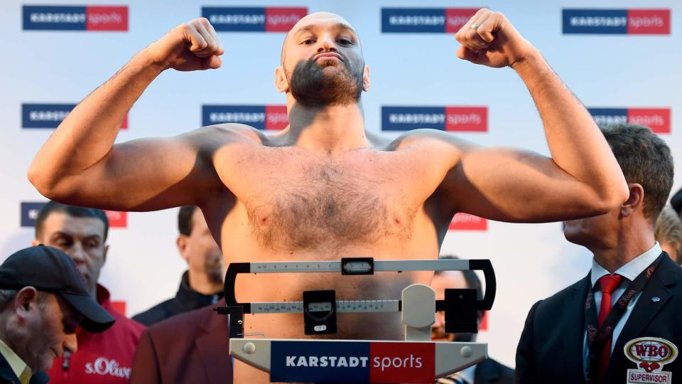 Fury Edges Klitschko In Pre-Fight Weigh-In