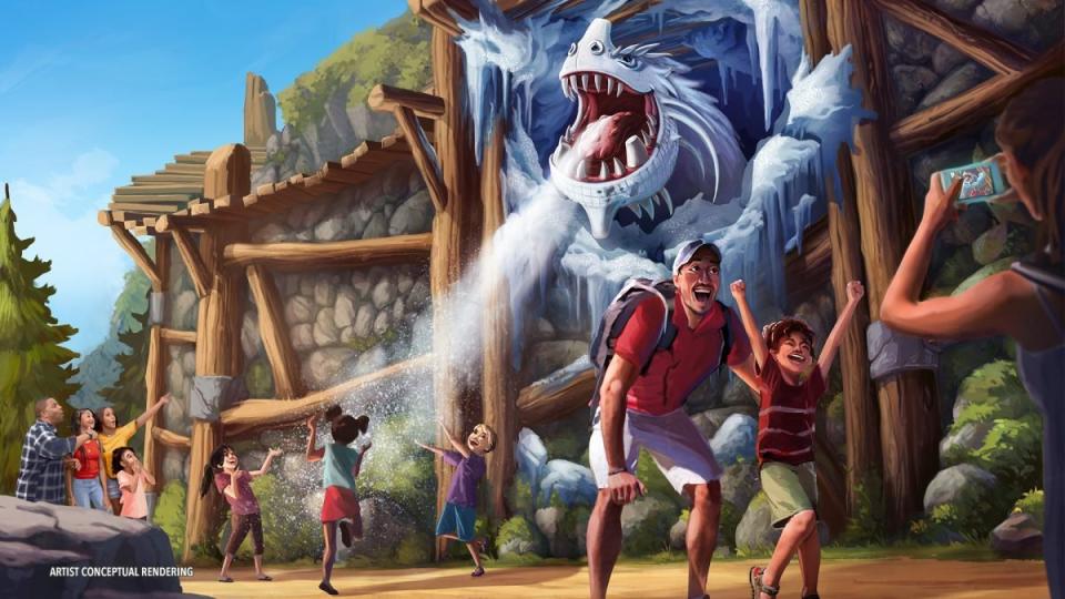 Official artwork for Unviversal Epic Universe's How to Train Your Dragon - Isle of Berk amusement park world