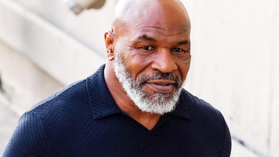 Mike Tyson, pictured here arriving at 'Jimmy Kimmel Live' in Los Angeles, California.