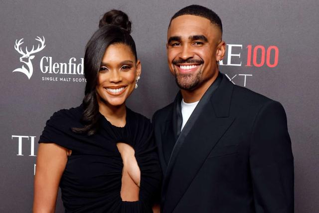 Jalen Hurts makes rare appearance with girlfriend at NFC Championship