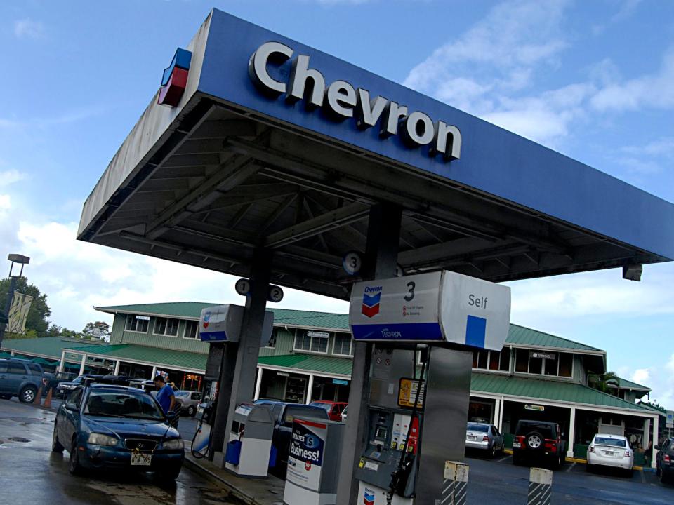 Chevron gas station in Hawaii 2011.